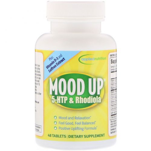 appliednutrition, Mood Up, 5-HTP & Rhodiola, 48 Tablets