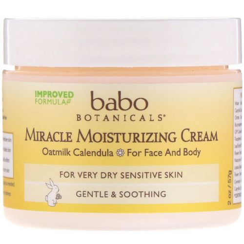 Babo Botanicals, Крем Miracle Moisturizing Cream, Овёс и календула, 57 г.