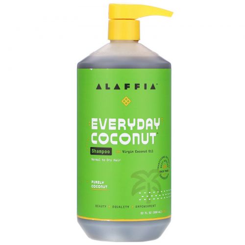 Everyday Coconut, Coconut Shampoo, Hydrating, Normal/Dry Hair, Purely Coconut, 32 fl oz (950 ml)