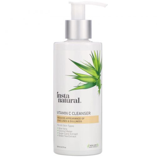 InstaNatural, Средство для очищения лица с витамином C, 6,7 ж. унц. (200 мл)