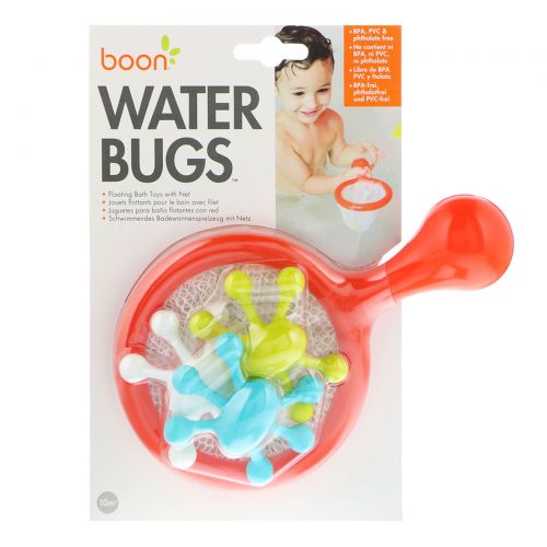 Boon, Water Bugs, Floating Bath Toys with Net, 10 + Months