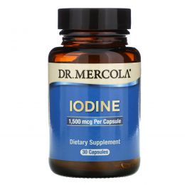 Dr. Mercola, Premium Supplements, Йод, 30 капсул
