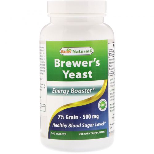 Best Naturals, Brewer's Yeast, 500 mg, 240 Tablets