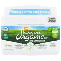 Nurture Inc. (Happy Baby), Organics Happy Baby, формула для грудных детей, этап 2, 6-12 месяцев, 21 унция (595 г)