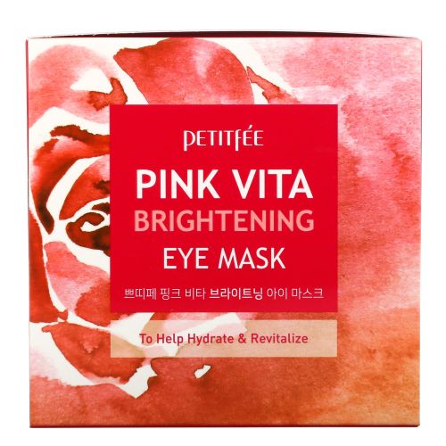 Petitfee, Pink Vita Brightening Eye Mask, 60 Pieces