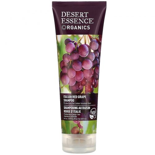 Desert Essence, Органический шампунь с красным виноградом, 8 жидких унций ( 237 мл )