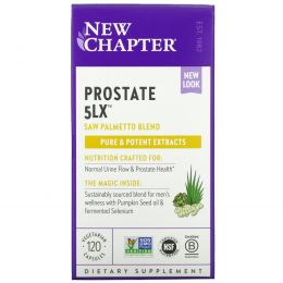 New Chapter, Prostate 5LX, Holistic Prostate Support, 120 Vegetarian Capsules