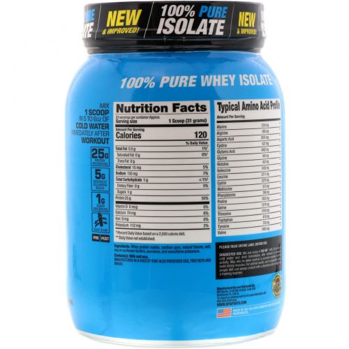 BPI Sports, ISO HD, 100% Pure Isolate Protein, Vanilla Cookie, 1.6 lbs (713 g)