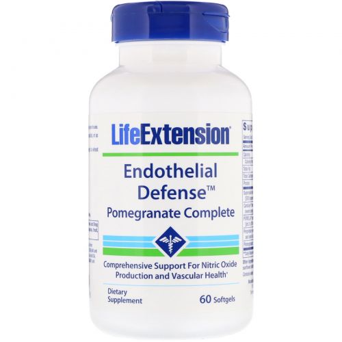 Life Extension, Endothelial Defense, Pomegranate Complete, 60 Softgels