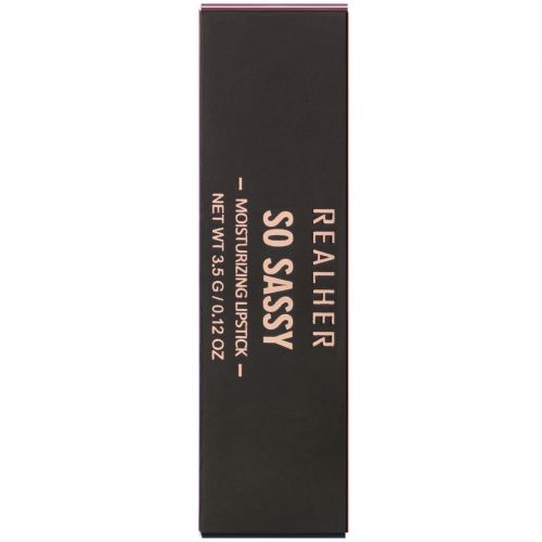 RealHer, So Sassy, Moisturizing Lipstick, Pink, 0.12 oz (3.5 g)