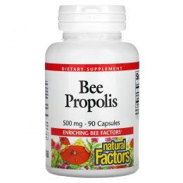 Natural Factors, Пчелиный прополис, 500 мг, 90 капсул