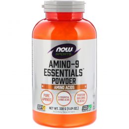 Now Foods, Спорт, порошок из 9 незаменимых аминокислот, 11,64 унции (330 г)