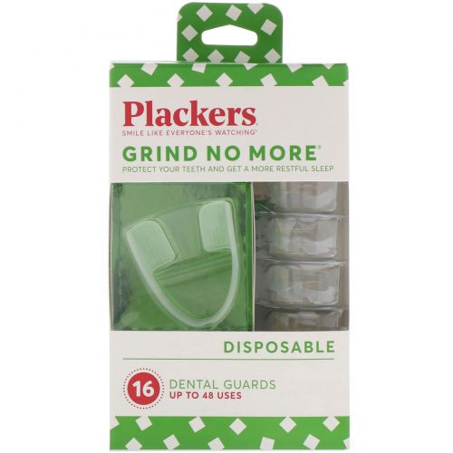 Plackers, Grind No More, одноразовые капы, 16 шт.