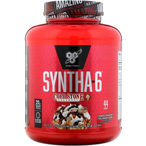 BSN, Syntha-6, Cold Stone Creamery, со вкусом печенья Cookie Doughn't You Want Some, 2,07 кг