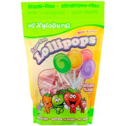 Xyloburst, Lollipops Mixed Flavors, 50ct bag
