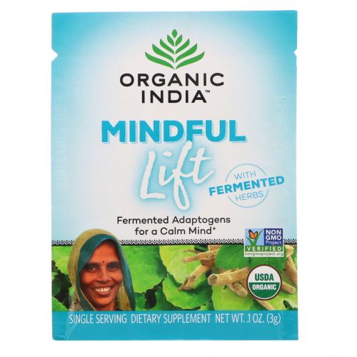 Organic India, Mindful Lift, Fermented Adaptogens, 15 Packs, 0.1 oz (3 g) Each