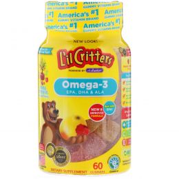 L'il Critters, Омега-3, 60 жевательных таблеток