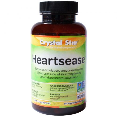 Crystal Star, Heartsease , 60 вегетарианских капсул