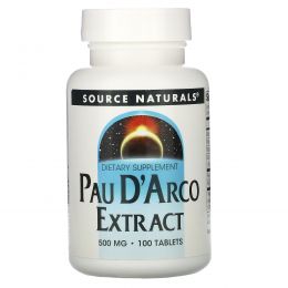 Source Naturals, Экстракт По д'Арко, 500 мг 100 таблеток