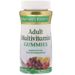 Nature's Bounty, Мультивитамины для вашей жизни, взрослые мультивитаминные желатиновые конфеты с B12 и витамином С, 75 желатиновых конфет