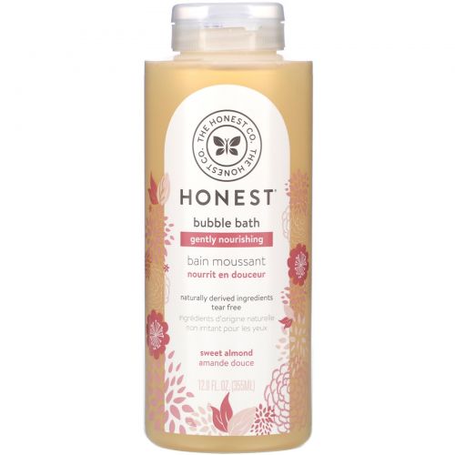 The Honest Company, Gently Nourishing Bubble Bath, Sweet Almond, 12.0 fl oz (355 ml)