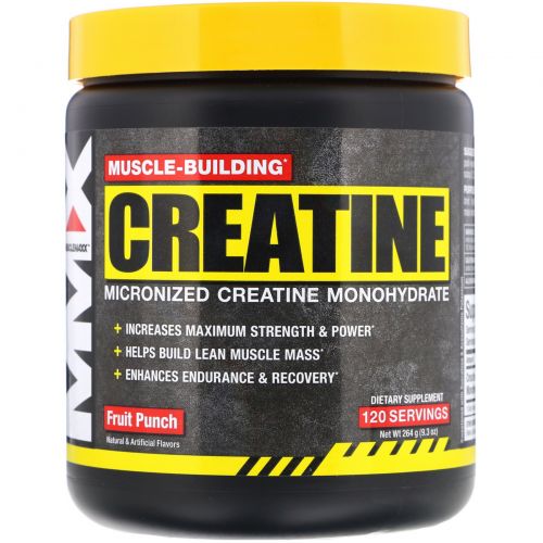 MuscleMaxx, Muscle Building Creatine, Fruit Punch, 9.3 oz (264 g)