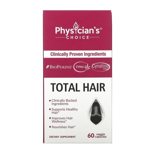 Physician's Choice, Total Hair, 60 Vegetarian Capsules