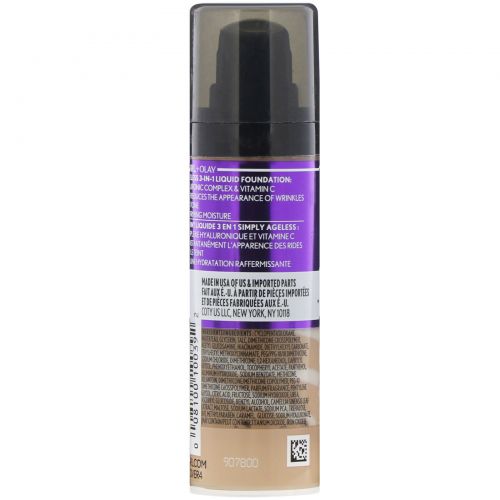Covergirl, Olay Simply Ageless, тональная основа 3 в 1, оттенок 232 «Нюдовый бежевый», 30 мл (1 жидк. унция)