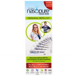 Nasopure, Промывание носа, для самостоятельного приготовления раствора, 20 пакетиков с солью