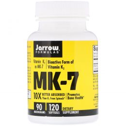 Jarrow Formulas, MK-7, 90 mcg, 120 Softgels