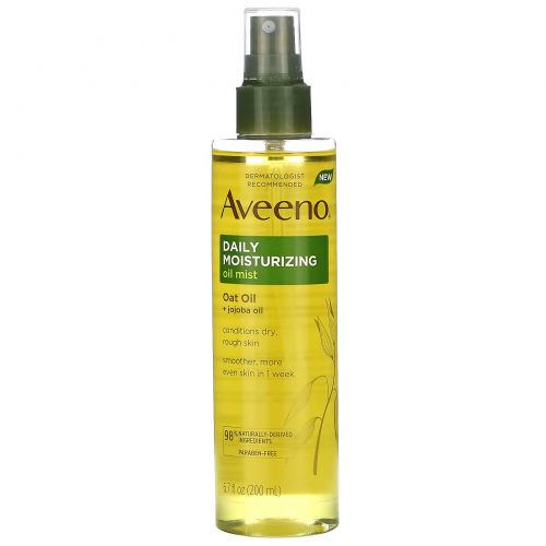 Aveeno, Daily Moisturizing Oil Mist, Oat Oil + Jojoba Oil, 6.7 fl oz (200 ml)