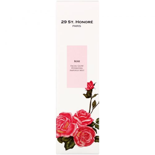 29 St. Honore, Facial Glow Hydrating Ampoule Mist, Rose, 150 ml