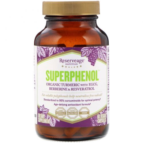 ReserveAge Nutrition, SuperPhenol, 60 Veggie Capsules