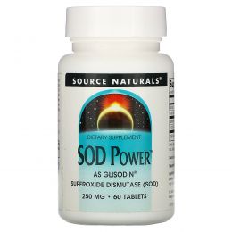 Source Naturals, SOD Power, 250 мг, 60 таблеток