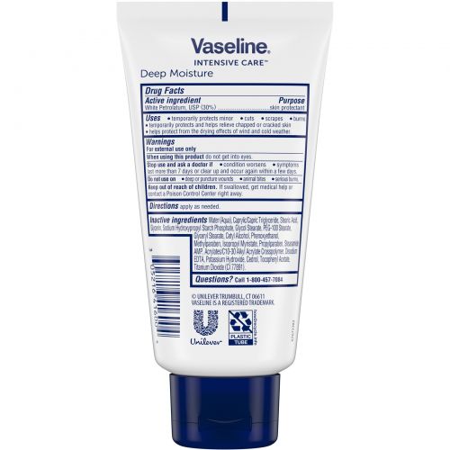 Vaseline, Крем-желе для защиты кожи, Intensive Care, «Глубокое увлажнение», 127 г