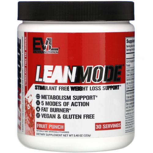 EVLution Nutrition, LeanMode, Фруктовый Пунш, 5,4 унции (153 г)