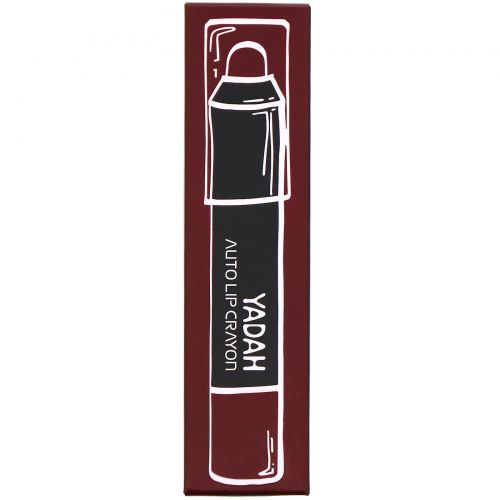 Yadah, Auto Lip Crayon, автоматический карандаш-помада для губ, оттенок 06 винно-сливовый, 2,5 г