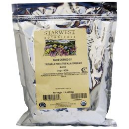 Starwest Botanicals,  Порошковая смесь органической трифалы, 1 фунт (453,6 г)