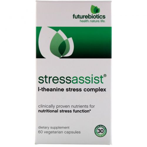 FutureBiotics, Stressassist, 60 растительных капсул