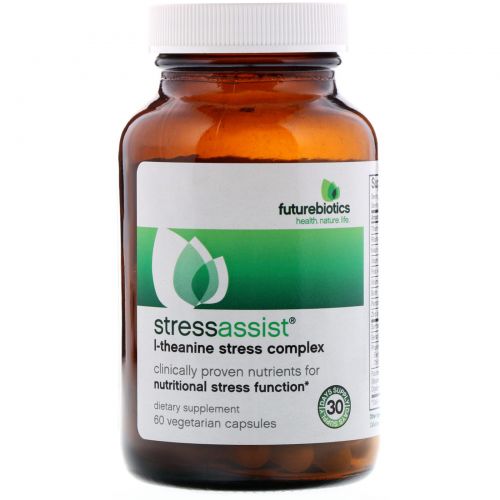 FutureBiotics, Stressassist, 60 растительных капсул