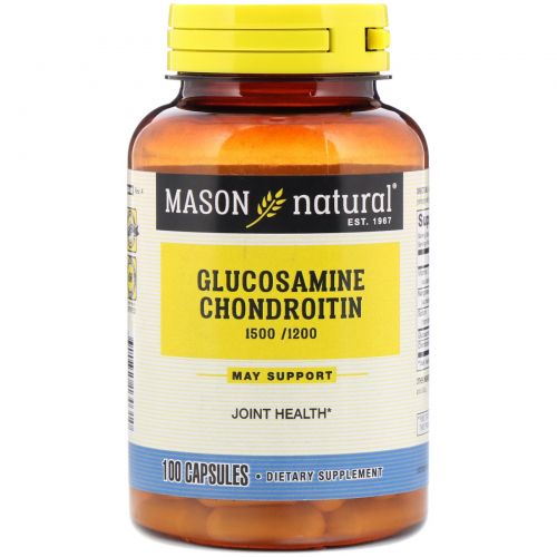 Mason Natural, Double Strength Glucosamine Chondroitin, 100 Capsules