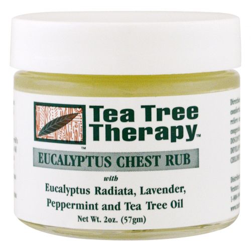 Tea Tree Therapy, Эвкалиптовая мазь - растирка для груди, 2 унции (57 г)