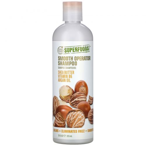 Petal Fresh, Pure, SuperFoods For Hair, Smooth Operator Shampoo, Shea Butter, Vitamin B6 & Argan Oil, 12 fl oz (355 ml)