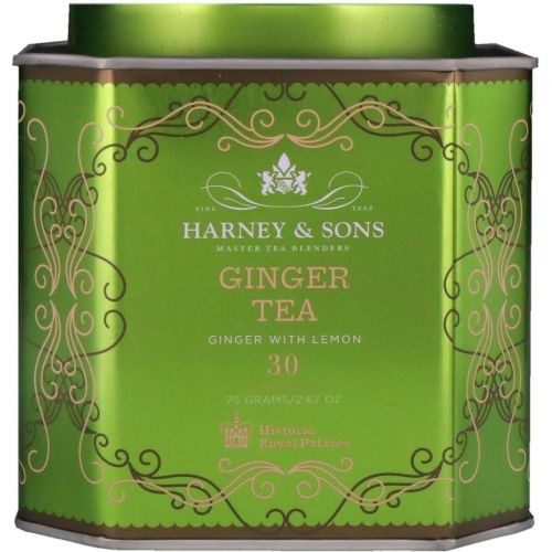 Harney & Sons, Historic Royal Palaces, Ginger Tea, Ginger with Lemon, 30 Sachets, 2.67 oz (75 g)