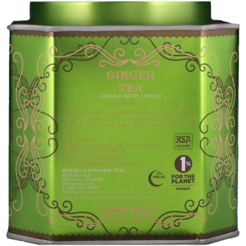 Harney & Sons, Historic Royal Palaces, Ginger Tea, Ginger with Lemon, 30 Sachets, 2.67 oz (75 g)