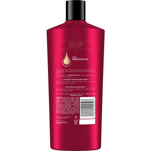 Tresemme, Шампунь Keratin Smooth Color с марокканским маслом, 650 мл