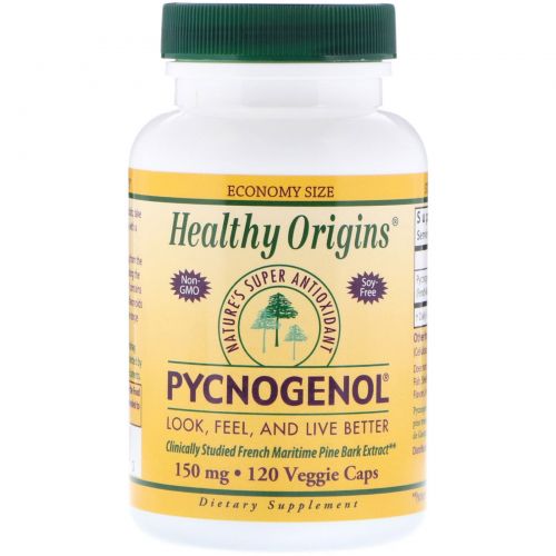 Healthy Origins, Пикногенол, 150 мг, 120 капсул