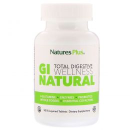Nature's Plus, Идеальное пищеварение, GI Natural, 90 двухслойных таблеток