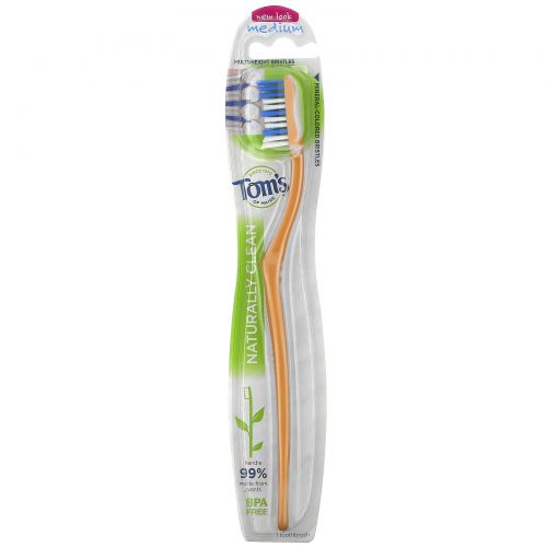 Tom's of Maine, Naturally Clean Toothbrush, Medium, 1 Toothbrush