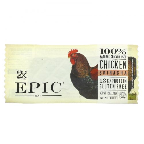 Epic Bar, Chicken Sriracha Bar, 1 Bar, 1.5 oz (43 g)